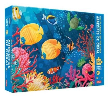 ARRECIFES DE CORAL. UN PLANETA EN PELIGRO. LIBRO PUZLE | Sassi