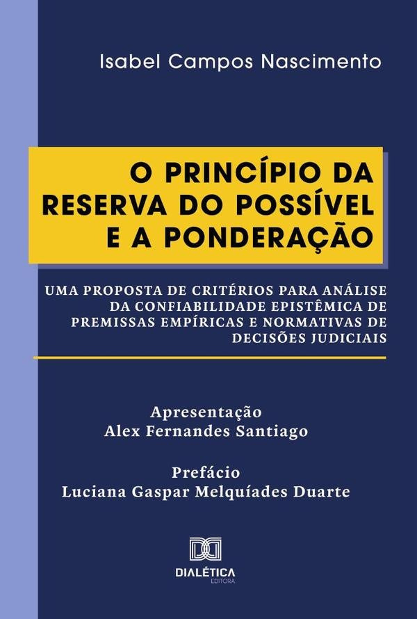 O Principio da Reserva do Possivel e a Pondera??o | IsabelCampos Nascimento