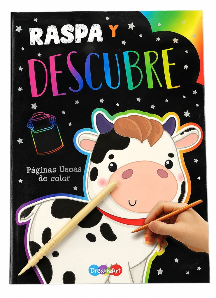 Raspa y descubre animales de la granja. Páginas llenas de color
 | Varios autores