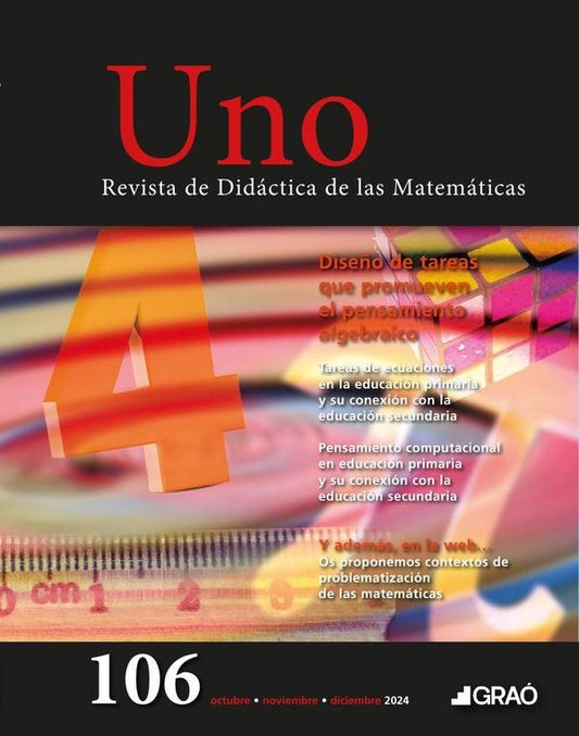 Dise?o de tareas que promueven el pensamiento algebraico - Uno  num. 106 | AA.VV. .