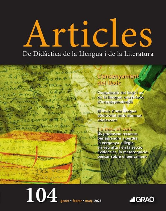 Lenseyament del l?xic - Articles  num. 104 | AA.VV. .