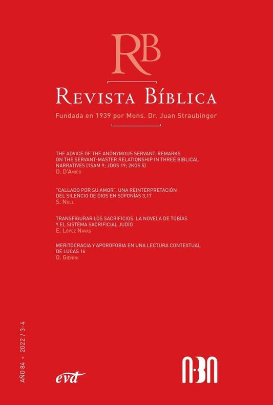 Revista Biblica 2022/3-4 - A?o 84 | AsociacionBiblica ABA