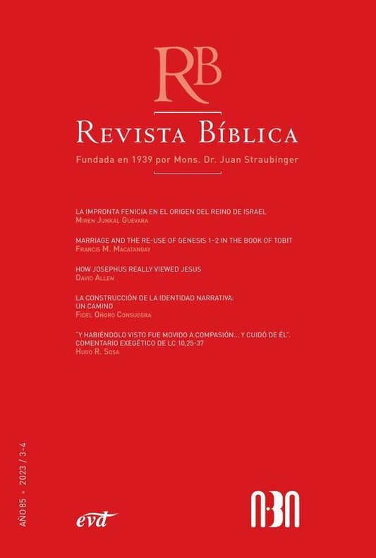 Revista Biblica 2023/3-4 - A?o 85 | AsociacionBiblica ABA