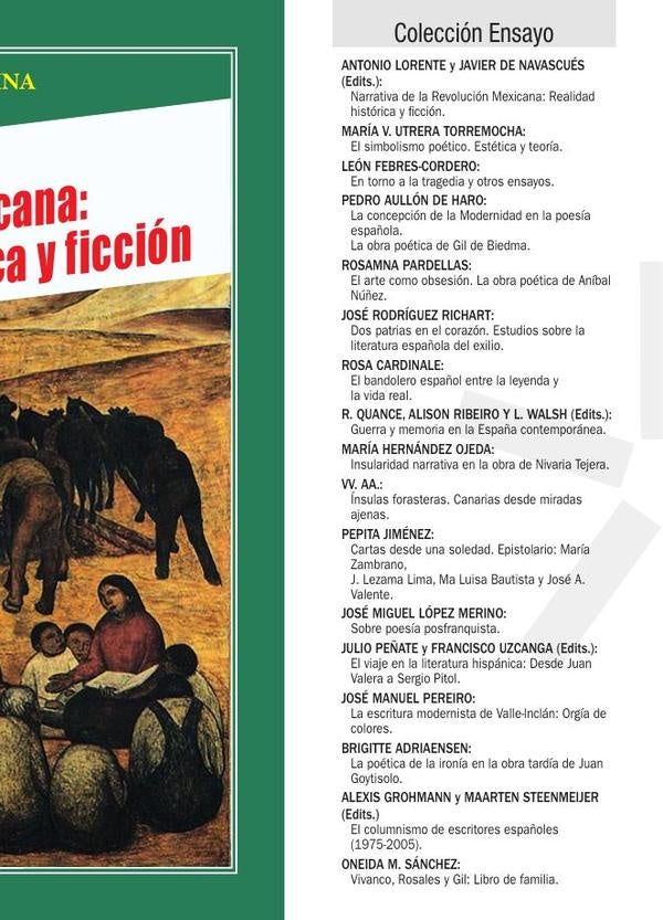 Narrativa de la Revolucion Mexicana: Realidad historica y ficcion | AntonioLorente Medina