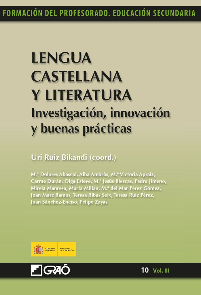 LENGUA CASTELLANA Y LITERATURA. INVESTIGACION INNOVACION | URI RUIZ BIKANDI