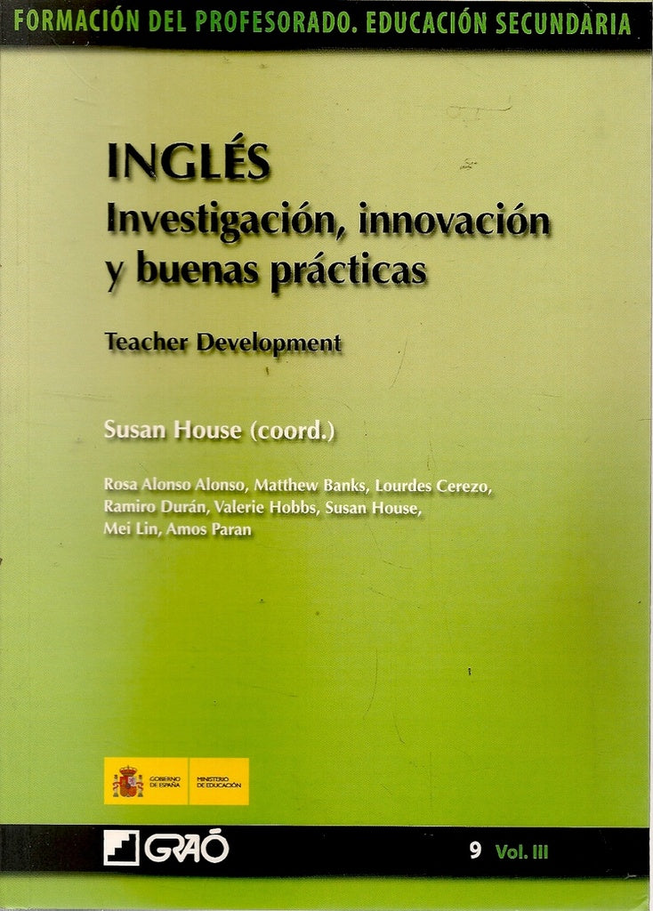 INGLES. INVESTIGACION INNOVACION Y BUENAS PRACTICAS | SUSAN HOUSE