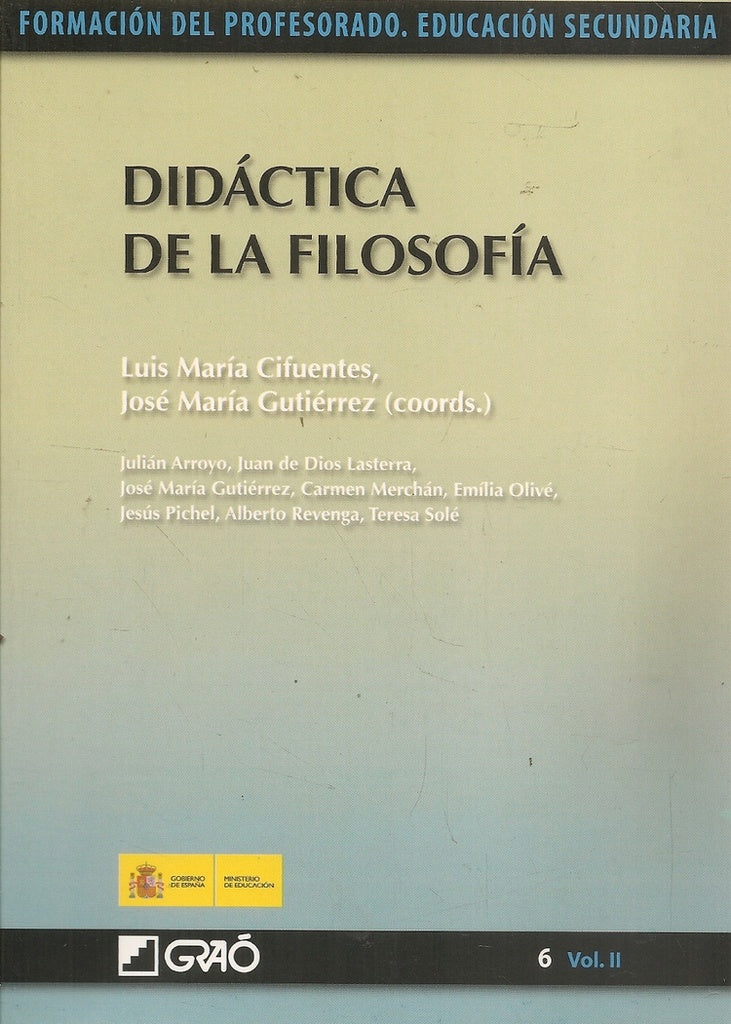 DIDACTICA DE LA FILOSOFIA | LUIS MARIA CIFUENTES