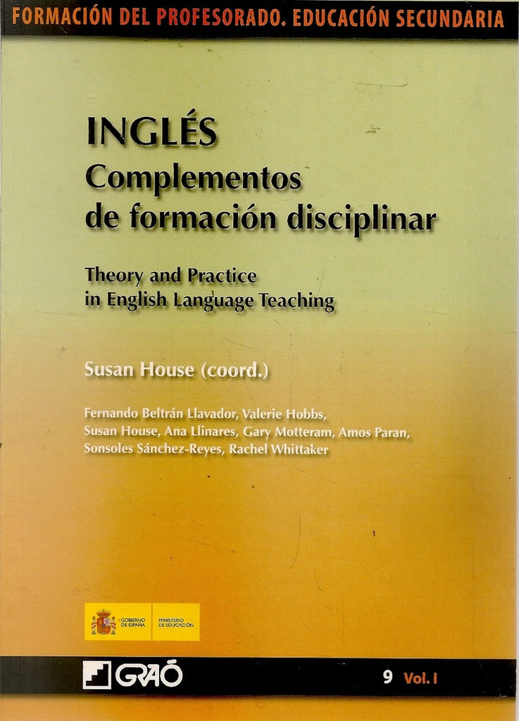 INGLES. COMPLEMENTOS DE FORMACION DISCIPLINAR | SUSAN HOUSE