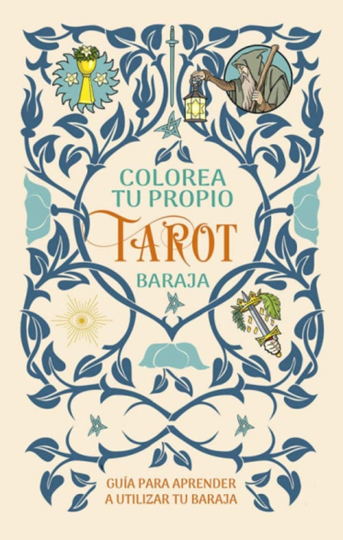 Colorea tu propio tarot
 (esctuche libro + cartas) | Alice Ekrek
