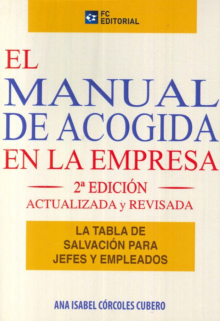 El manual de acogida en la empresa | Ana Isabel Corcoles Cubero