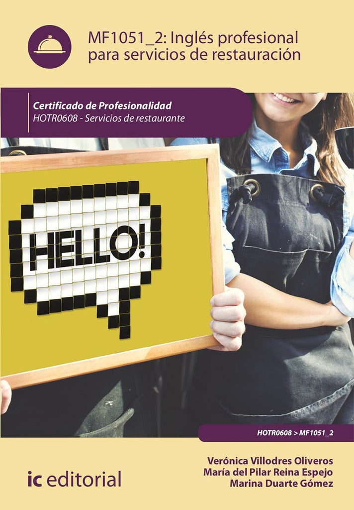 Ingles profesional para servicios de restauracion. HOTR0608 - Servicios de Restaurante | Daniel Martin Castillo