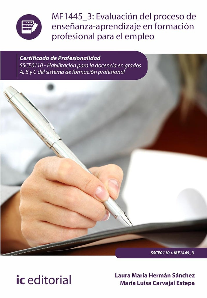 Evaluacion del proceso de ense?anza-aprendizaje en Formacion Profesional para el Empleo. SSCE0110 -  | Laura Maria Herman Sanchez