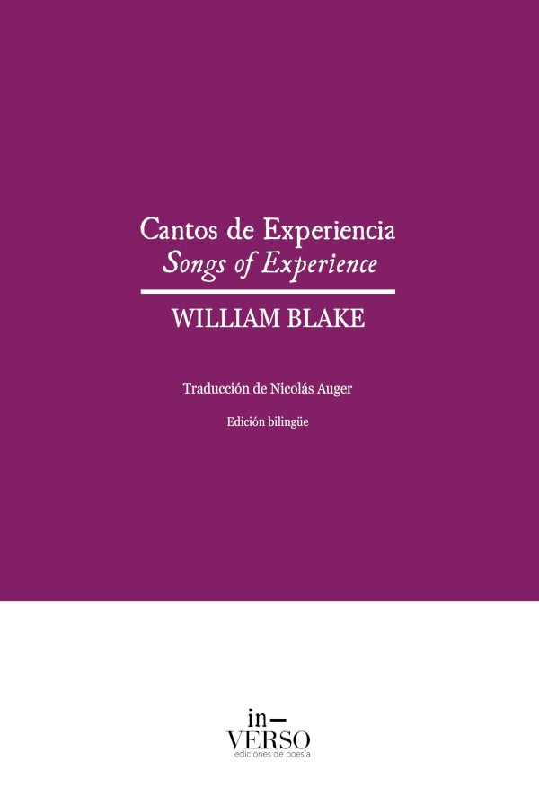 Cantos de experiencia | WILLIAM BLAKE