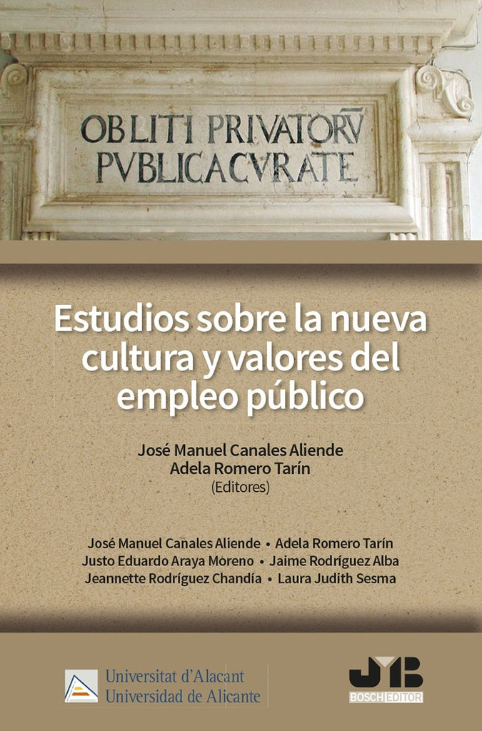 Estudios sobre la nueva cultura y valores del empleo publico. | Adela Romero Tarin