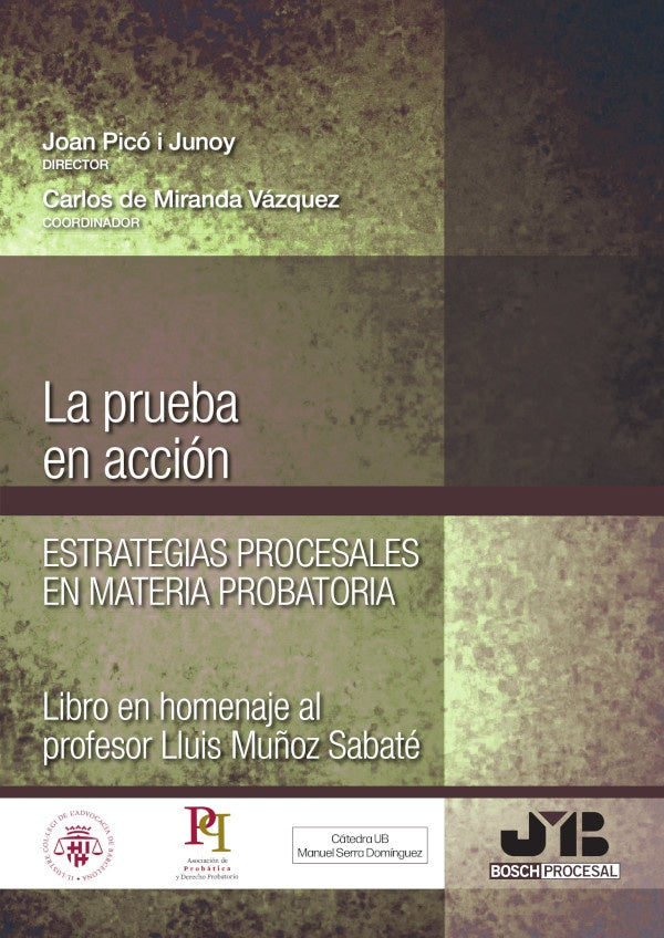La prueba en accion. Estrategias procesales en materia probatoria. | Carlos de Miranda Vazquez