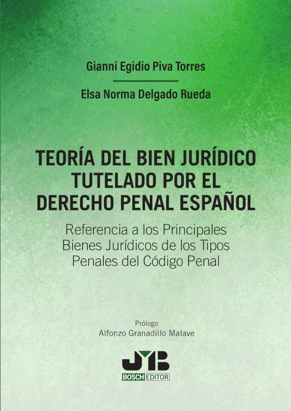 Teoria del bien juridico tutelado por el Derecho penal espa?ol | Gianni Egidio Piva Torres
