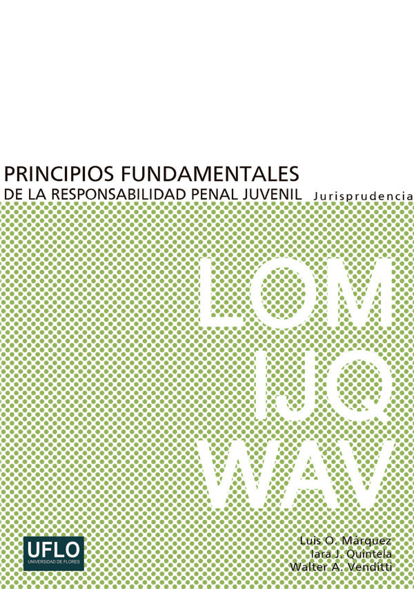 Principios fundamentales de la responsabilidad penal juvenil | Walter Venditti