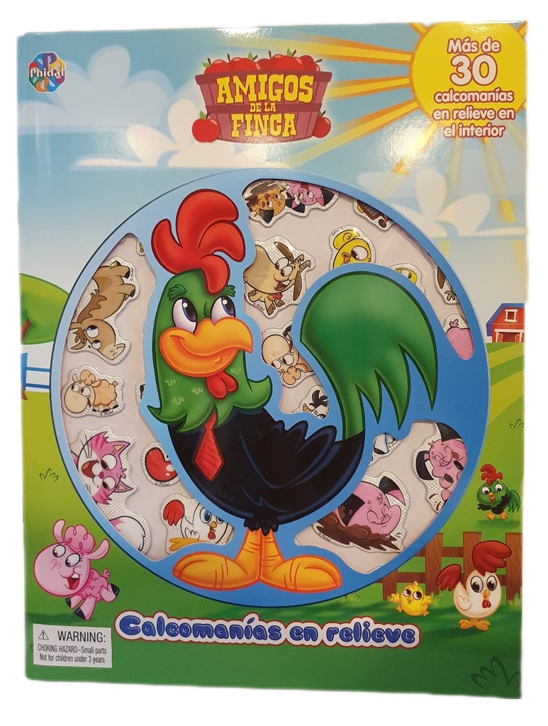 Amigos de la finca. Calcomanías en relieve | Phidal Publishing Inc