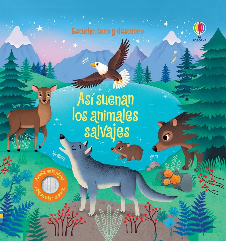 Así suenan los animales salvajes. Escucho, toco y descubro | USBORNE