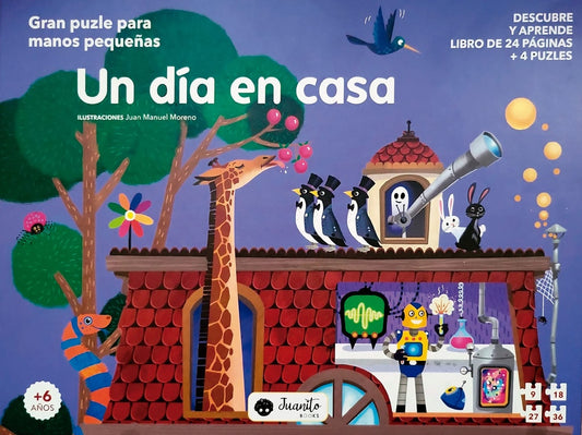 Un día en casa. Gran puzle para manos pequeñas | JUANITO