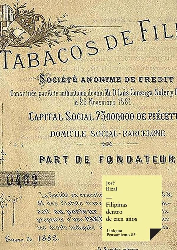 Filipinas dentro de cien a?os | Jose Rizal y Alonso