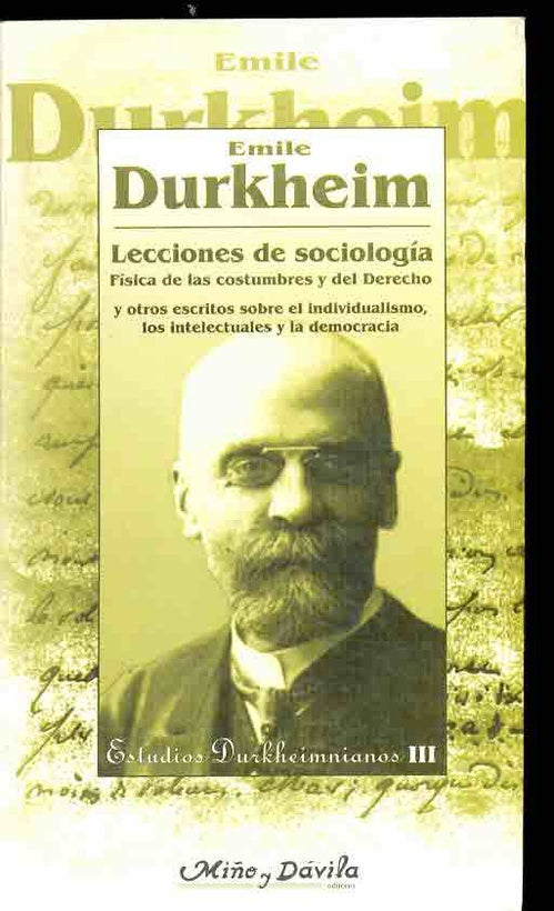 Lecciones de Sociologia | Emile Durkheim