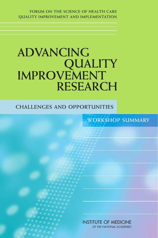 Advancing Quality Improvement Research | HEINRICH / AA.VV. HOFFMANN