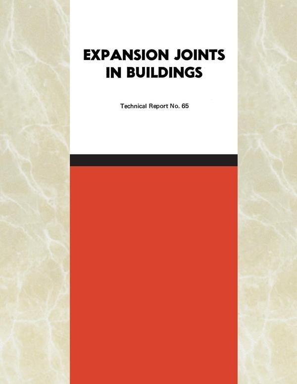 Expansion Joints in Buildings | HEINRICH / AA.VV. HOFFMANN