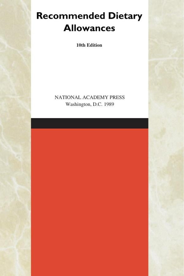 Recommended Dietary Allowances | HEINRICH / AA.VV. HOFFMANN