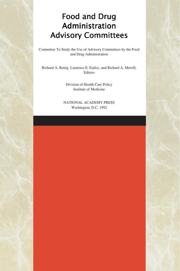 Food and Drug Administration Advisory Committees | HEINRICH / AA.VV. HOFFMANN