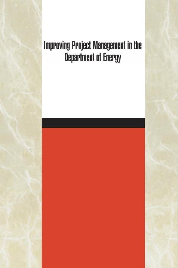 Improving Project Management in the Department of Energy | HEINRICH / AA.VV. HOFFMANN