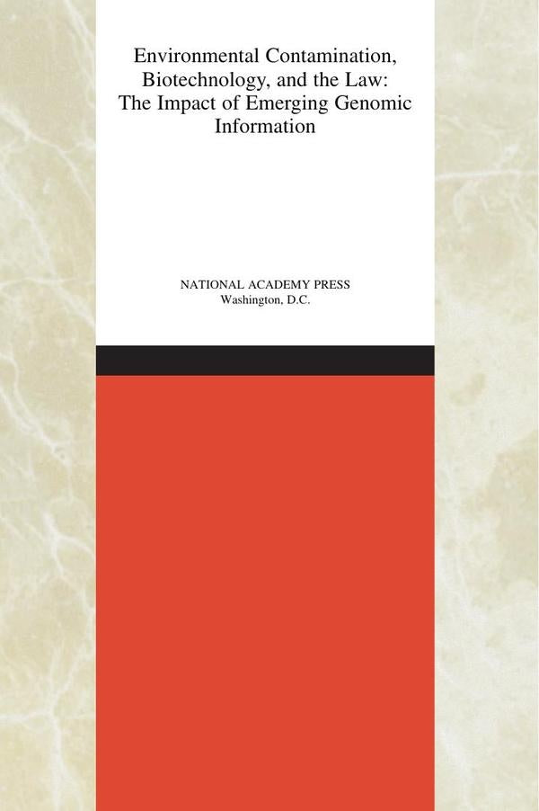 Environmental Contamination, Biotechnology, and the Law | HEINRICH / AA.VV. HOFFMANN
