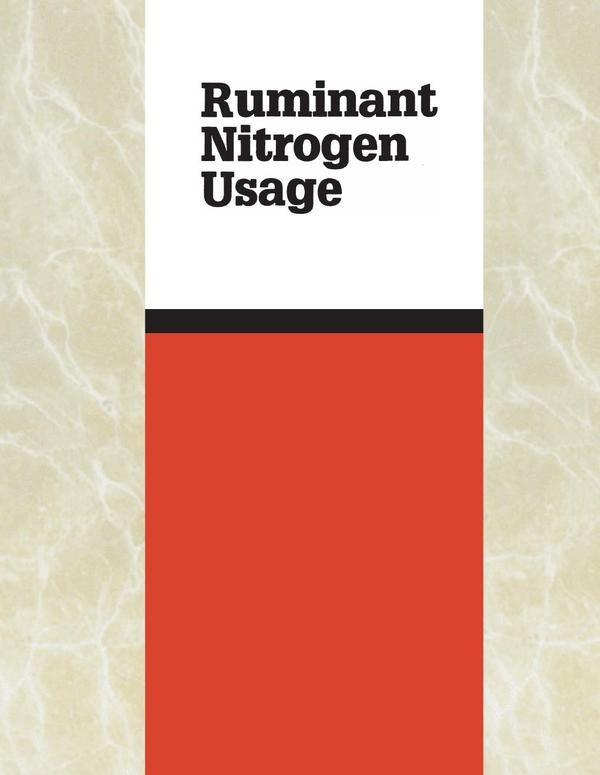 Ruminant Nitrogen Usage | HEINRICH / AA.VV. HOFFMANN
