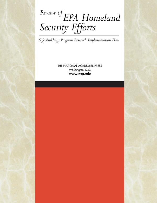 Review of EPA Homeland Security Efforts | HEINRICH / AA.VV. HOFFMANN