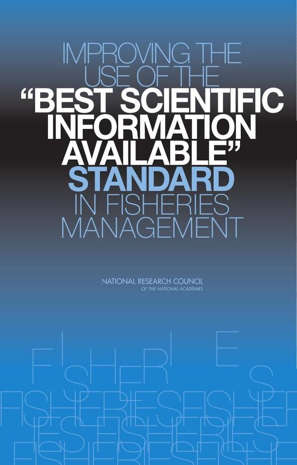 Improving the Use of the "Best Scientific Information Available" Standard in Fisheries Management | HEINRICH / AA.VV. HOFFMANN