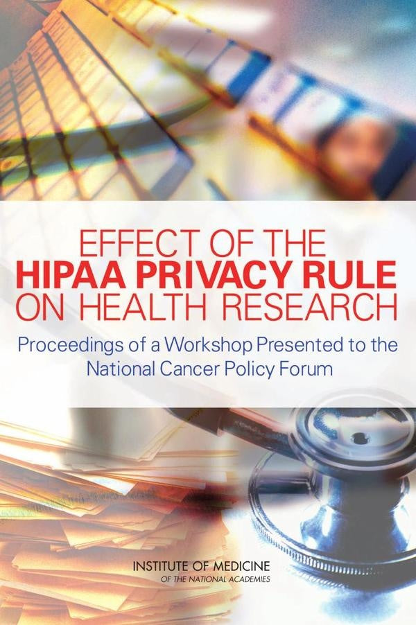 Effect of the HIPAA Privacy Rule on Health Research | HEINRICH / AA.VV. HOFFMANN