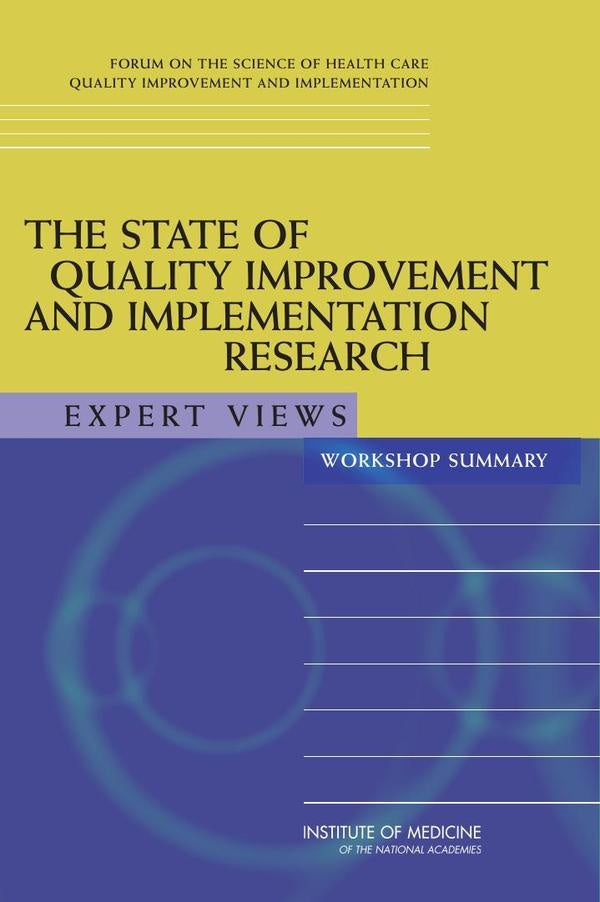 The State of Quality Improvement and Implementation Research | HEINRICH / AA.VV. HOFFMANN