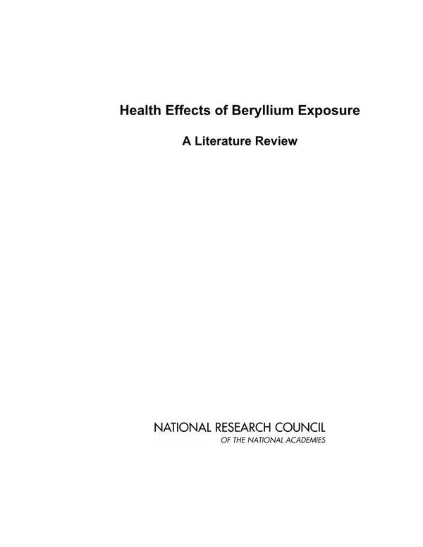 Health Effects of Beryllium Exposure | HEINRICH / AA.VV. HOFFMANN