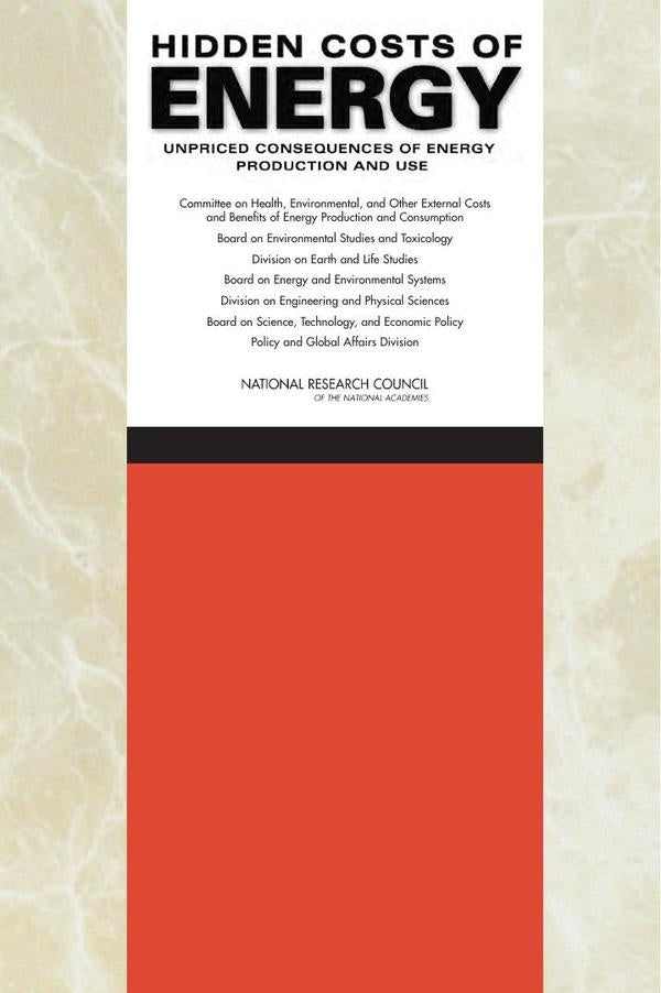 Hidden Costs of Energy | HEINRICH / AA.VV. HOFFMANN
