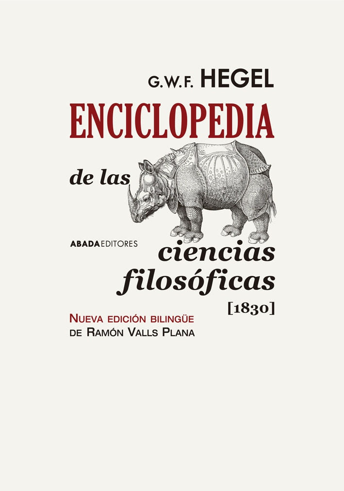 ENCICLOPEDIA DE LAS CIENCIAS FILOSOFICAS | G.W.F HEGEL