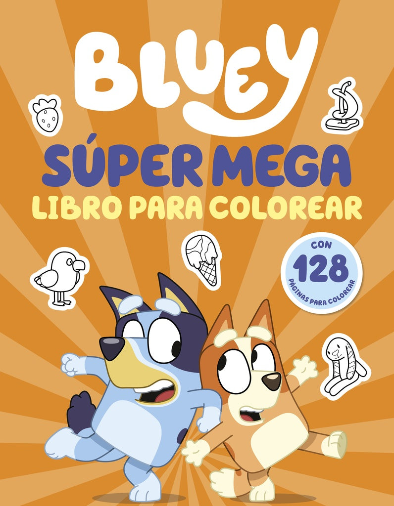 Bluey. Actividades - Súper Mega libro para colorear | BLUEY