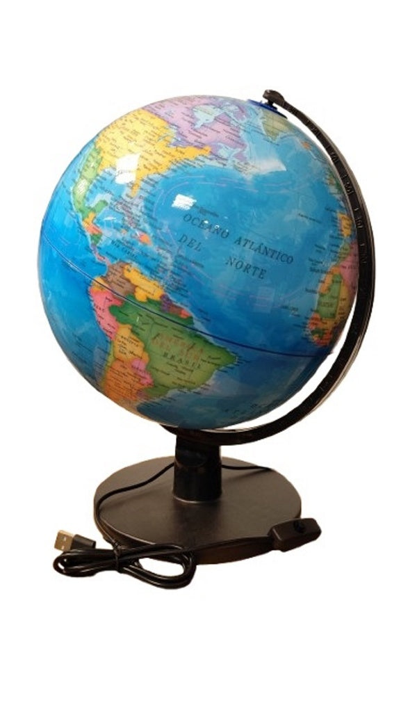Globo Terráqueo con Luz - 25 cm

 | GRADO  CINCO
