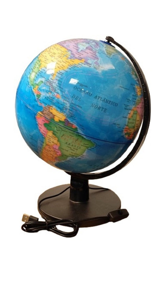 Globo Terráqueo con Luz - 25 cm

 | GRADO  CINCO