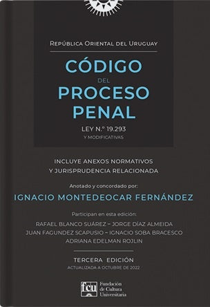 Código del proceso penal | Ignacio Montedeocar Fernández