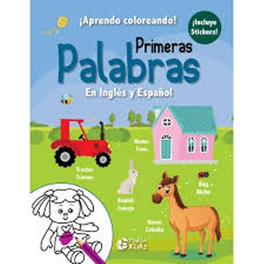 Aprendo coloreando! Primeras palabras. En inglés y español | Plutón Kids