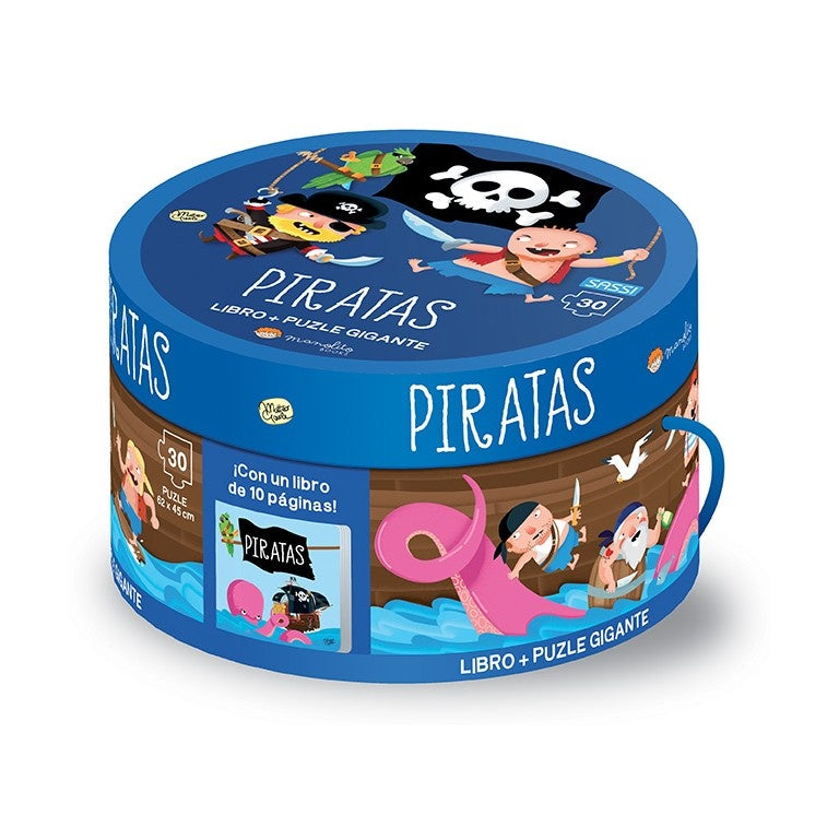 Piratas (Libro + rompecabezas gigante) | Sassi