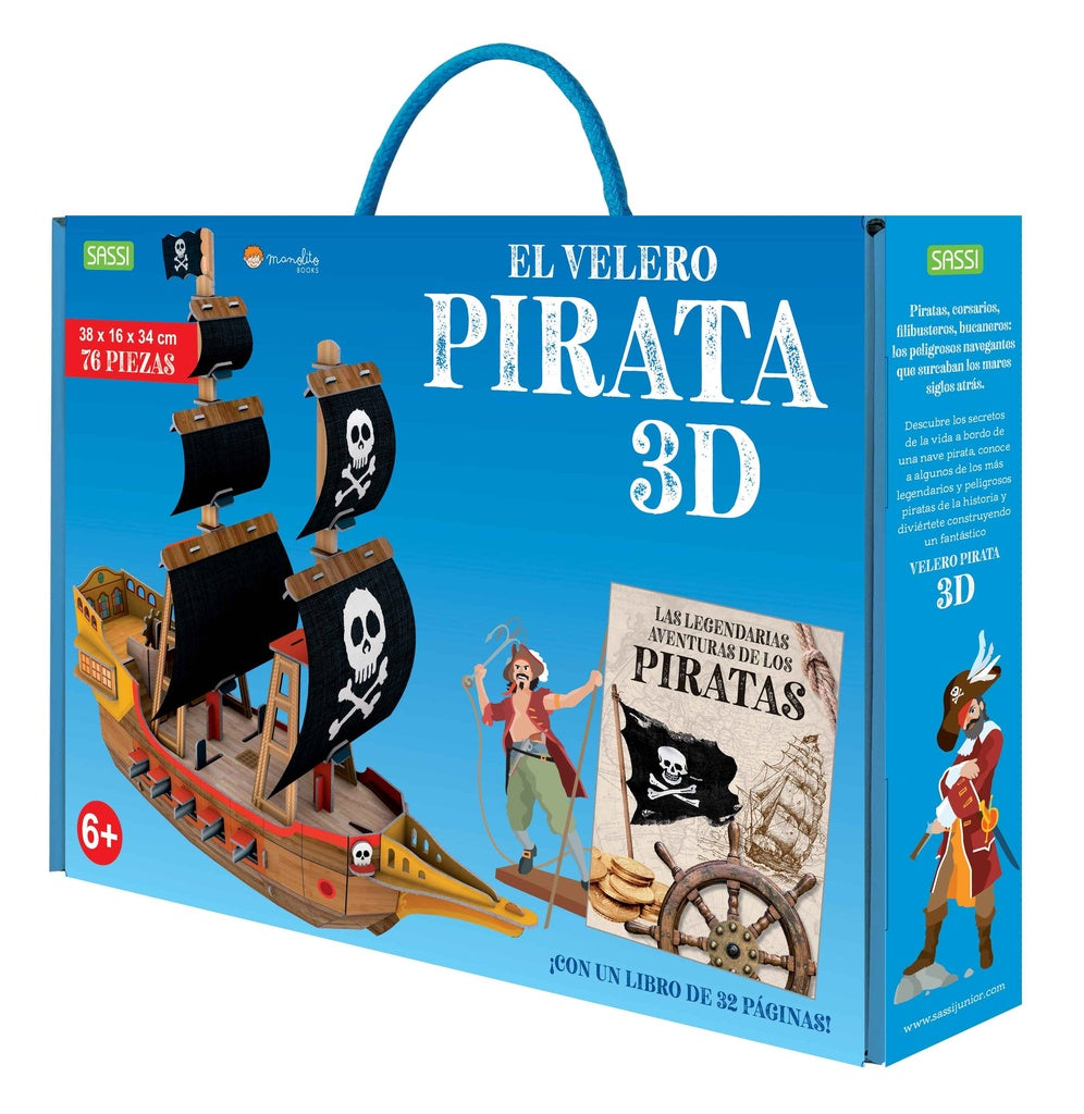 El velero pirata. Libro + Modelo 3D | Sassi