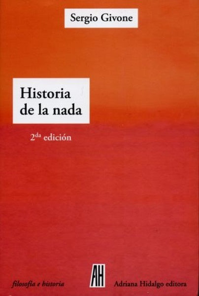 HISTORIA DE LA NADA | SERGIO GIVONE