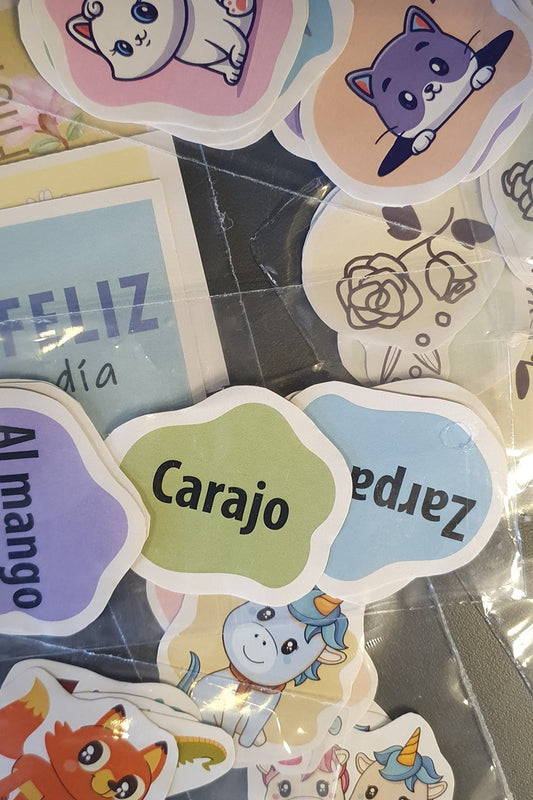 Bolsita con 6 stickers by Creadora | Gina Ghelfi