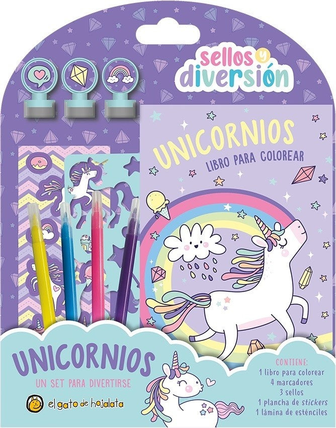 Unicornios. Sellos y diversión | Editorial Guadal S.A.